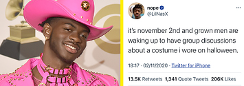 Lil Nas X Responds To Anti-Gay Criticism Of His Nicki Minaj Halloween  Costume