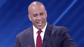 Cory Booker says, &quot;First of all, I wanna say no. Actually, I want to translate that into Spanish. No.&quot;