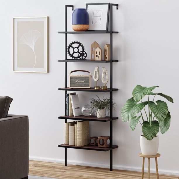 The 5-Shelf Ladder Bookcase 