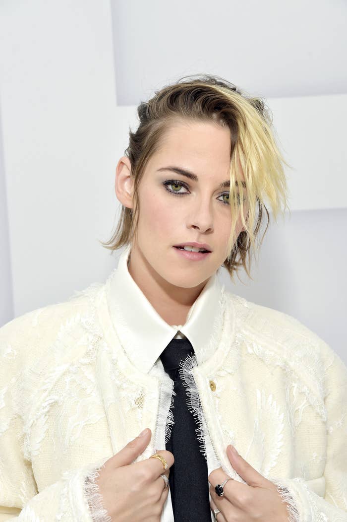 Kristen Stewart virtually attends the Chanel Womenswear Spring Summer 2021 held at the Grand Palais on October 06, 2020 in Paris, France