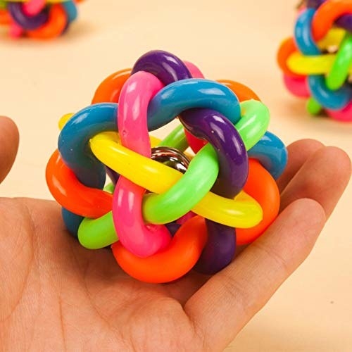 Multicoloured pet chew toy.