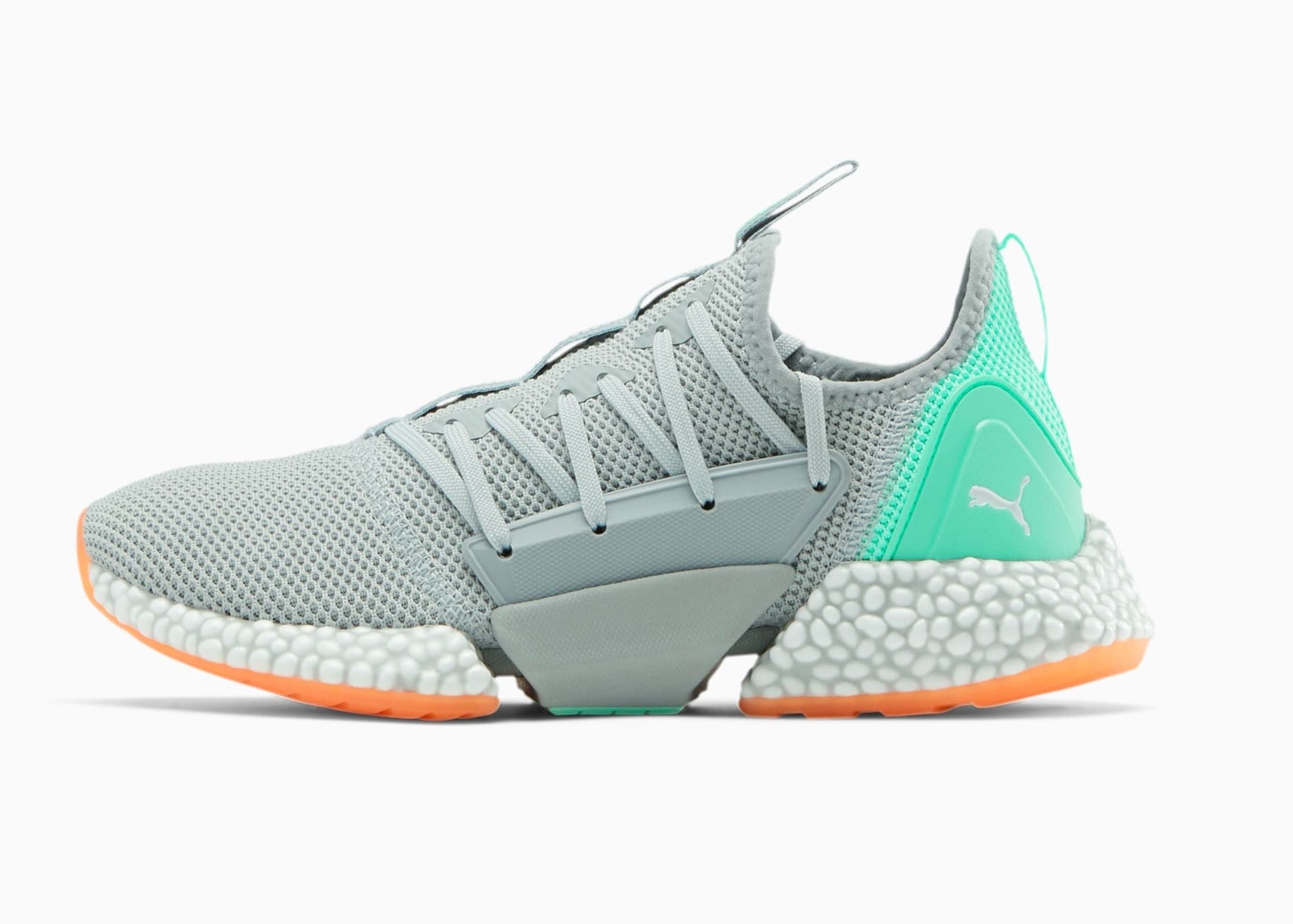 the grey and teal sneakers