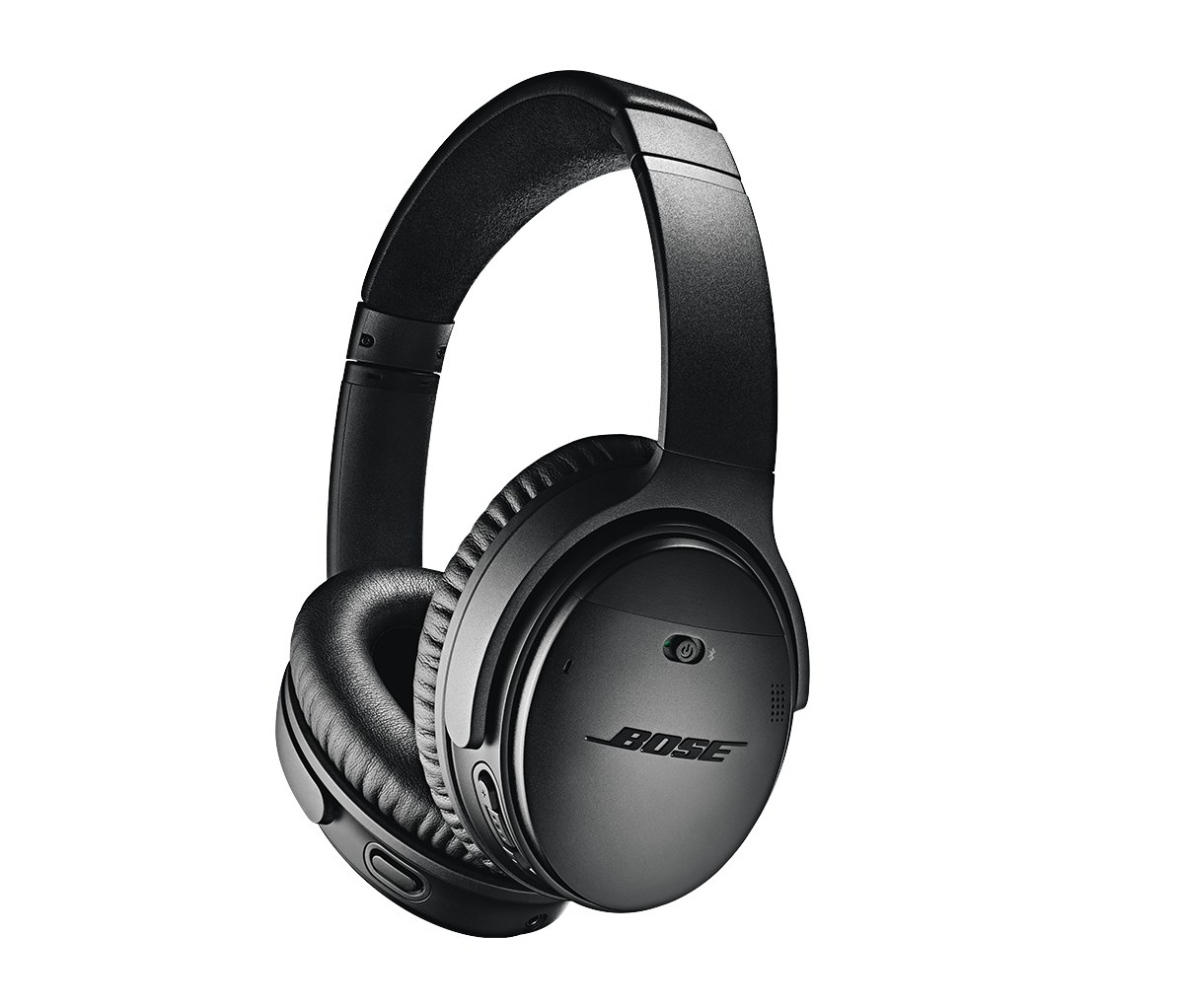 bose noise-cancelling headphones in black