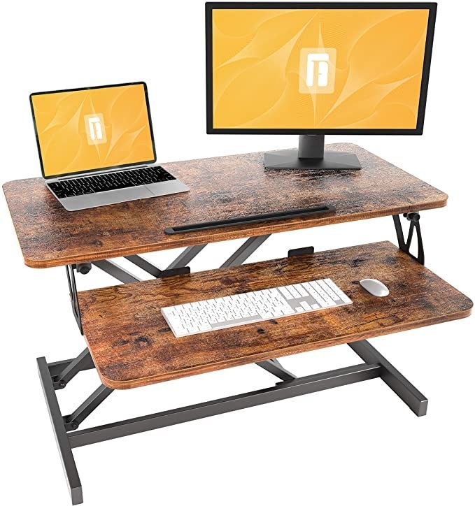 xec-FIT Adjustable Height Convertible Sit to Stand Up Desk Laptop Desktop Riser 