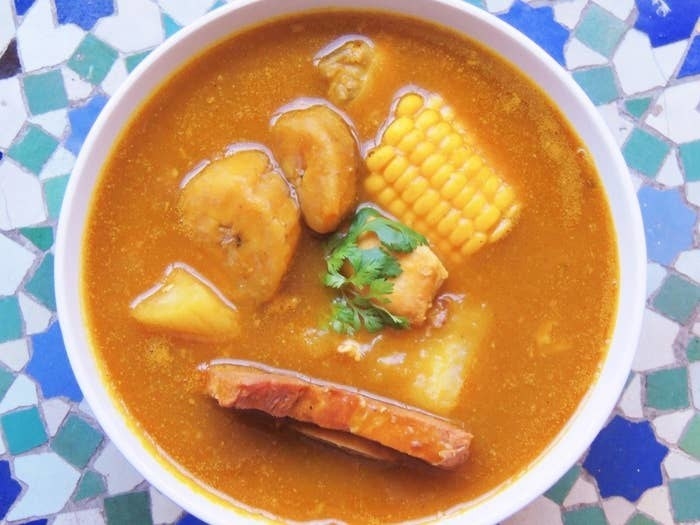 A bowl of sancocho