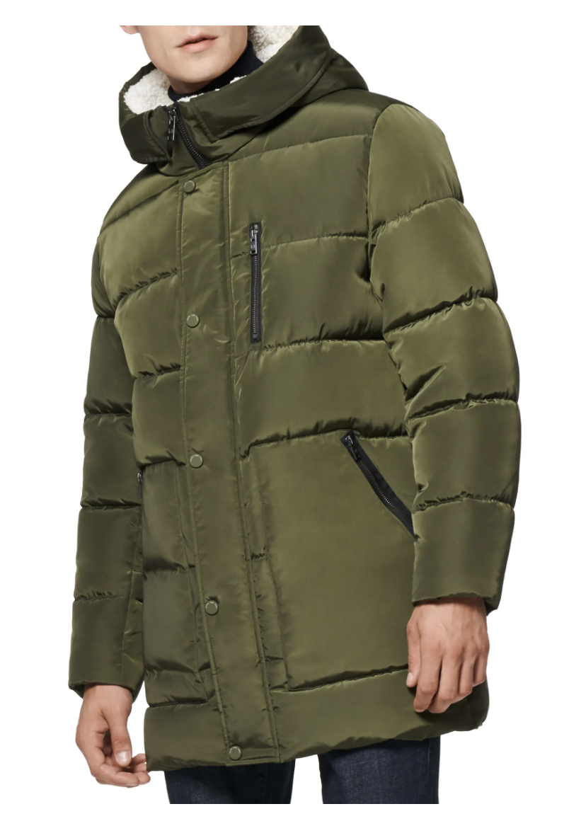 Marc New York puffer coat in forest