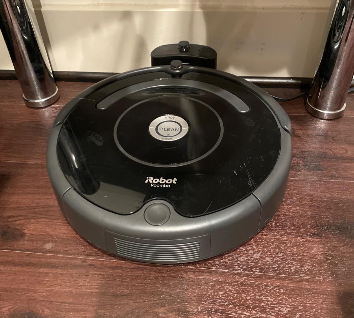 A close-up of the Roomba