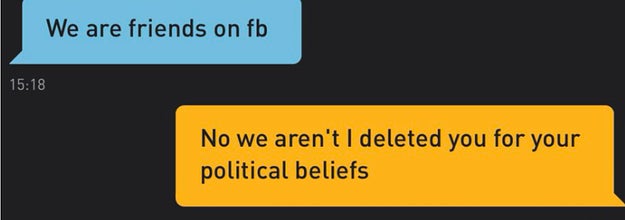 Grindr message saying,