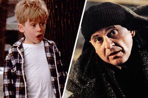 Kevin and Harry from Home Alone