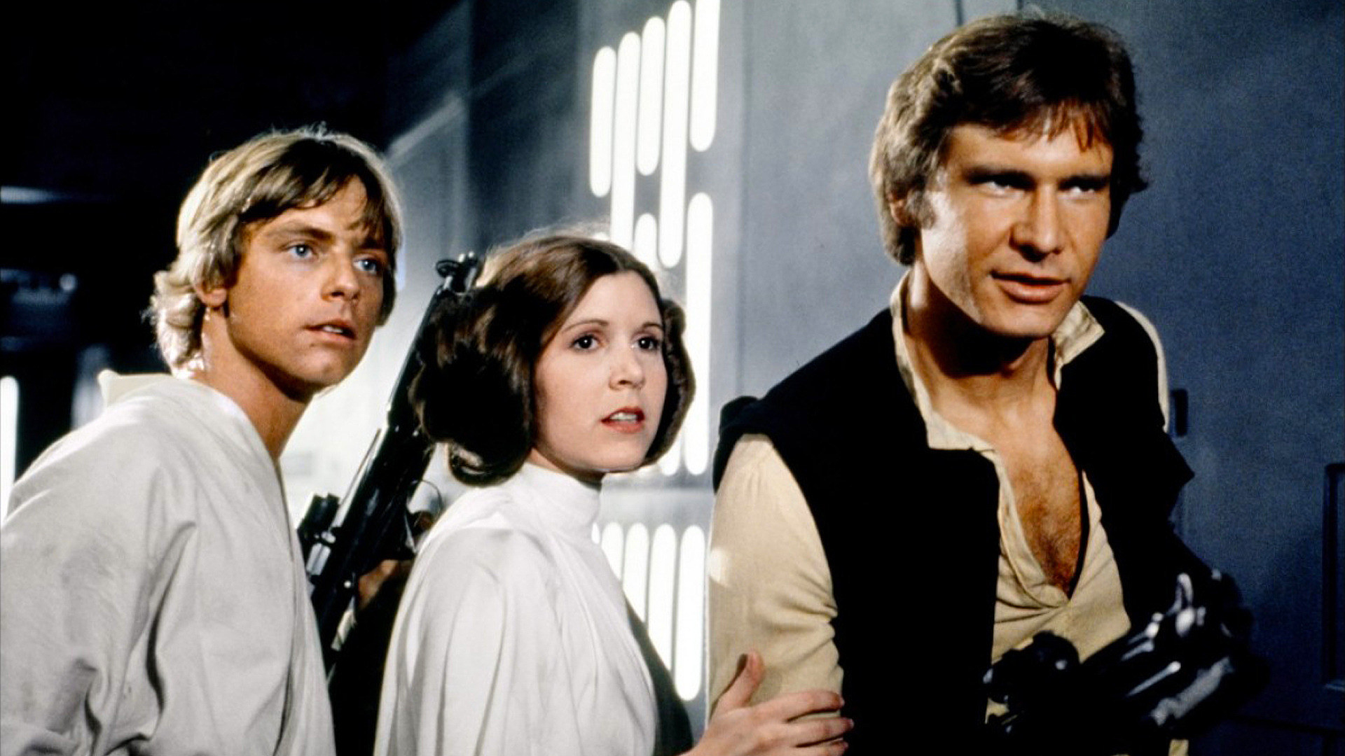 Luke Skywalker, Princess Leia and Han Solo