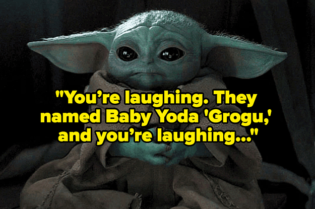 Baby Yoda with text reading