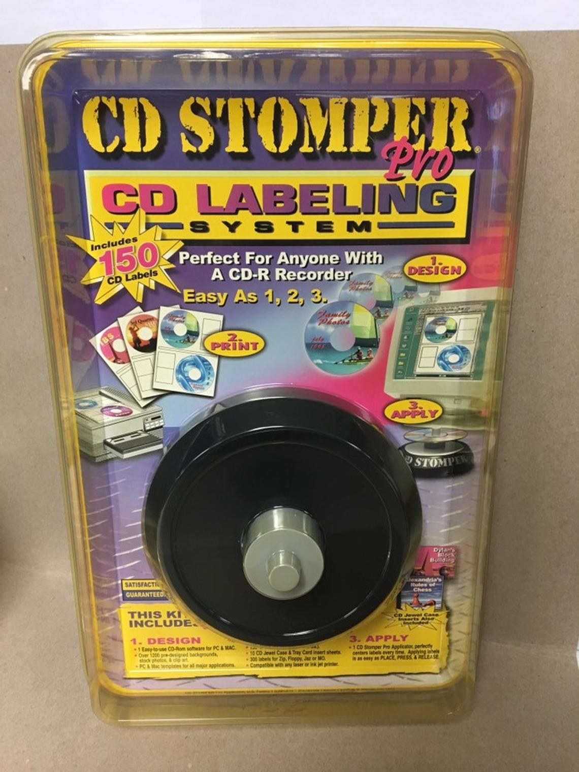 A CD Stomper label maker still in the package 