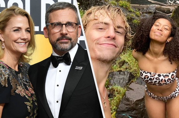Steve and Nancy Carell from The Office and Ross Lynch and Jaz Sinclair from Chilling Adventures of Sabrina