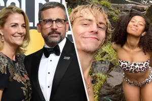 Steve and Nancy Carell from The Office and Ross Lynch and Jaz Sinclair from Chilling Adventures of Sabrina