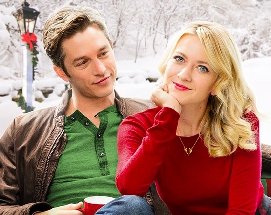 My Christmas Love poster: Bobby Camp looks at a smiling Meredith Hagner