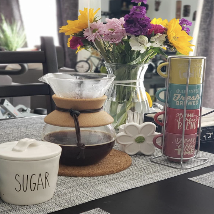 Reviewer photo of coffee maker on table