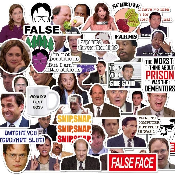 The stickers from The Office