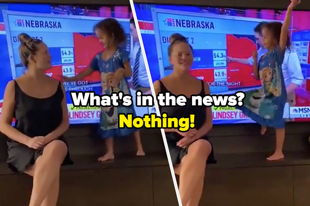 Chrissy Teigen's Daughter Luna Pretending To Report The News Is Exactly What We All Need Right Now