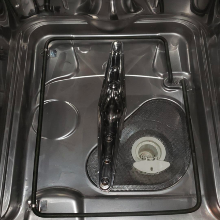 The same reviewer's dishwasher now looking shiny and clean after using the cleaning tablet
