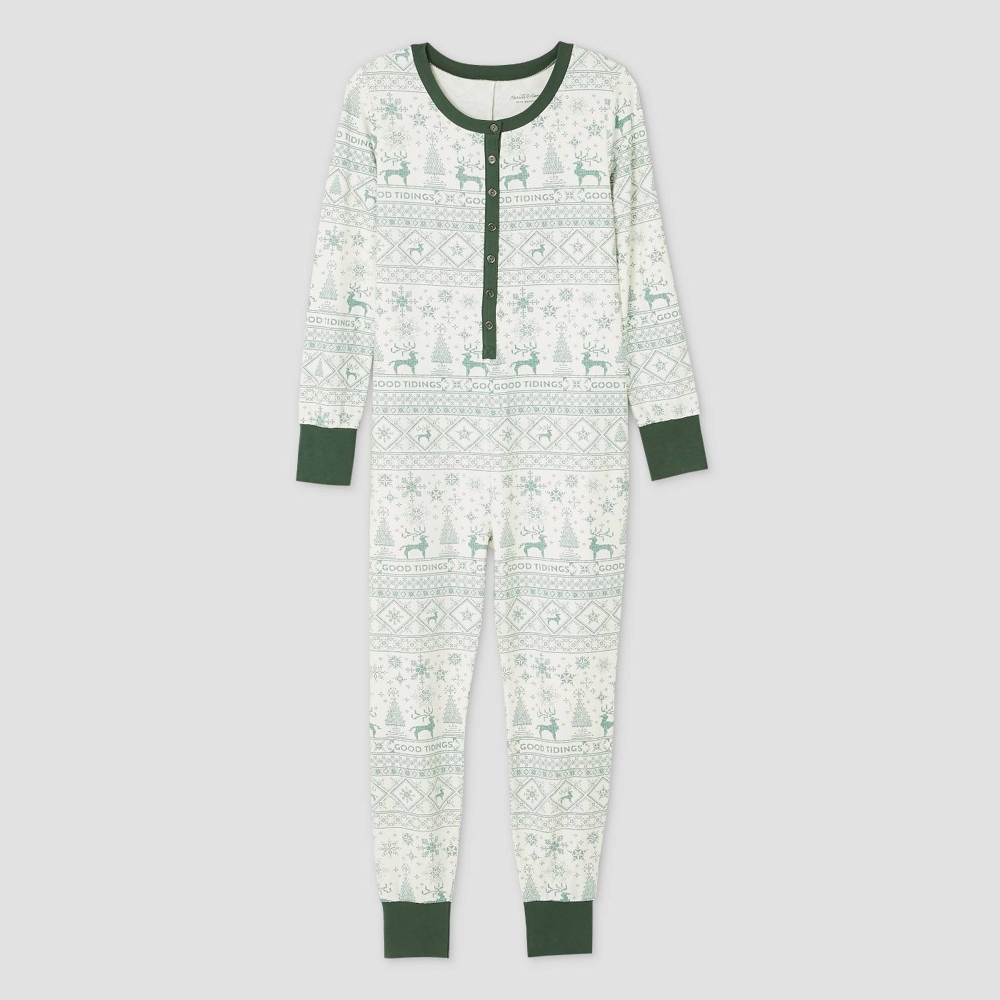 The green-and-white onesie 