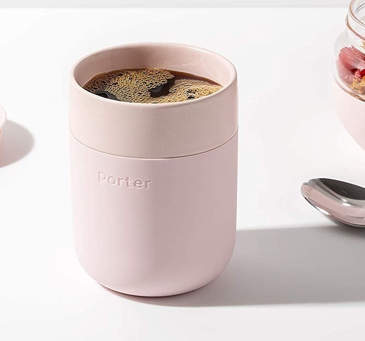 the pink mug