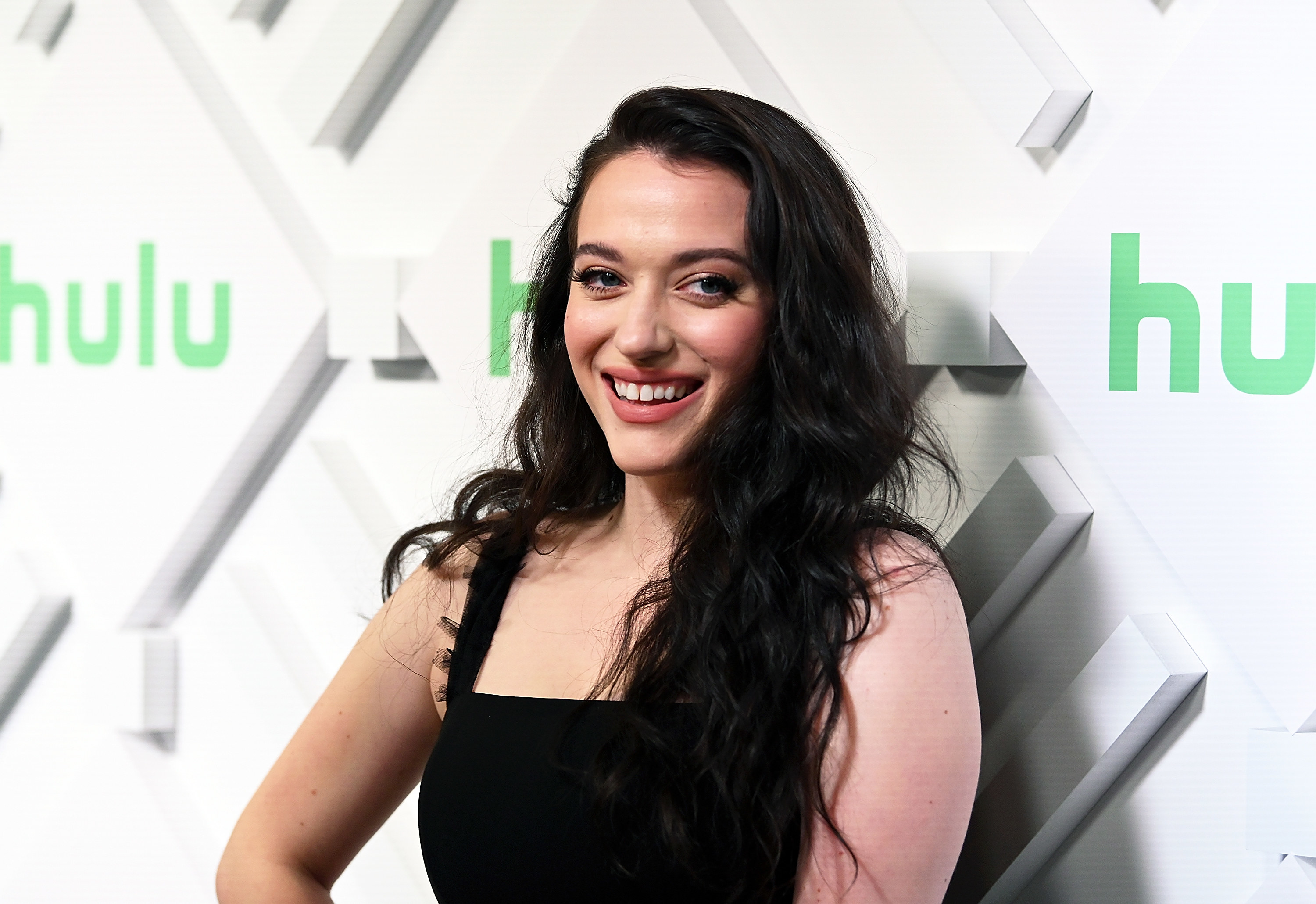 Actress Kat Dennings attends 2019 Hulu Upfront at Scarpetta on May 1, 2019 in New York City.