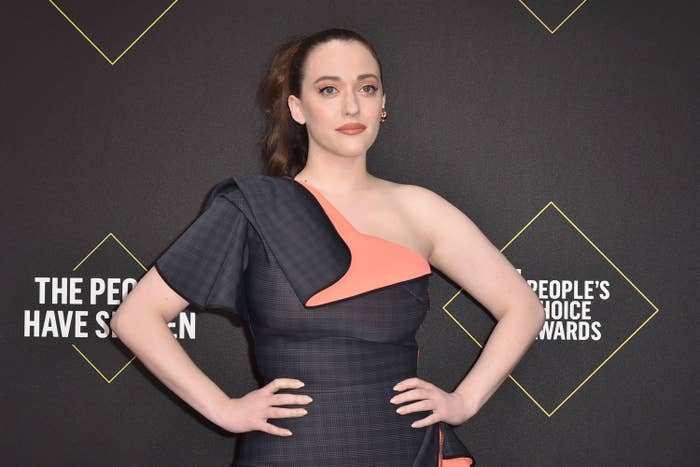 Kat Dennings attends 2019 E! People&#x27;s Choice Awards - Arrivals at The Barker Hanger on November 10, 2019 in Santa Monica, California.