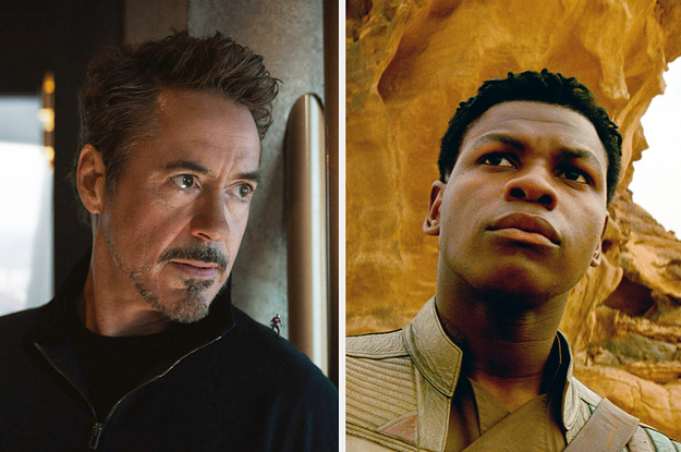 Tony Stark from the MCU and Finn from Star Wars
