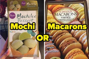 Matcha Green Tea Mochi or Macarons