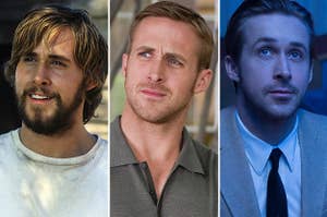 Ryan Gosling in "The Notebook," "Crazy Stupid Love," and "La La Land"