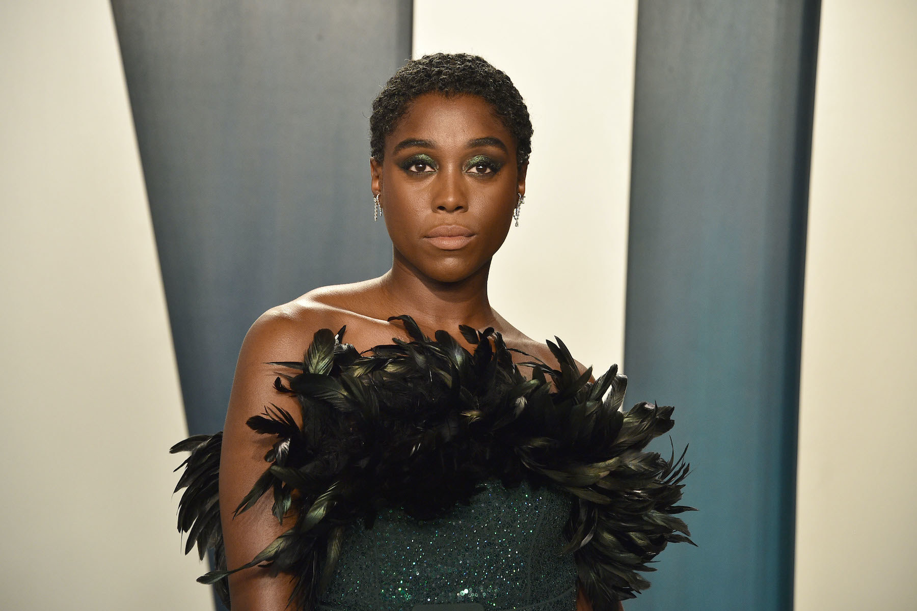 Lashana Lynch attends the 2020 Vanity Fair Oscar Party at Wallis Annenberg Center for the Performing Arts on February 09, 2020 in Beverly Hills, California.