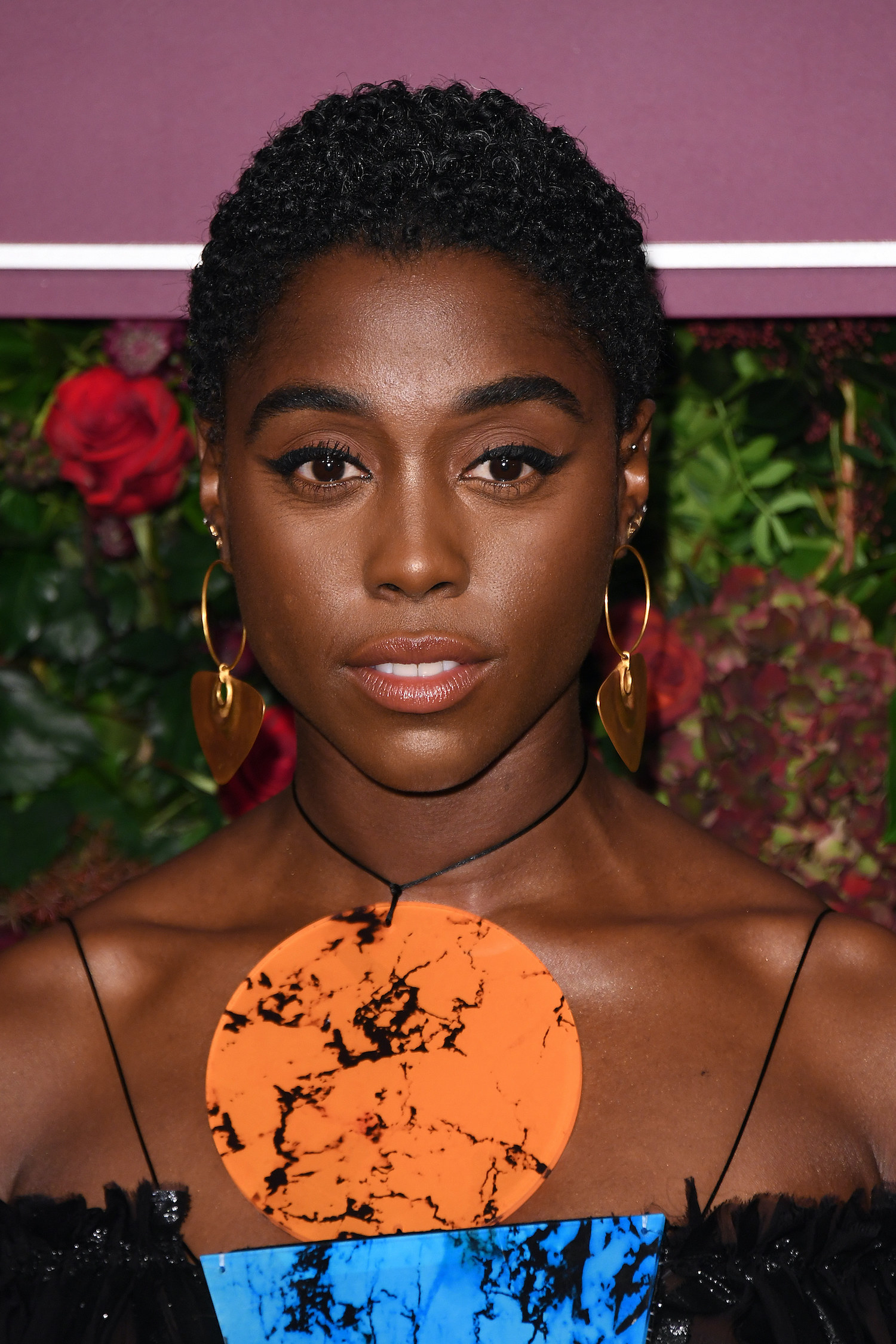 Lashana Lynch attends the 65th Evening Standard Theatre Awards at London Coliseum on November 24, 2019 in London, England.