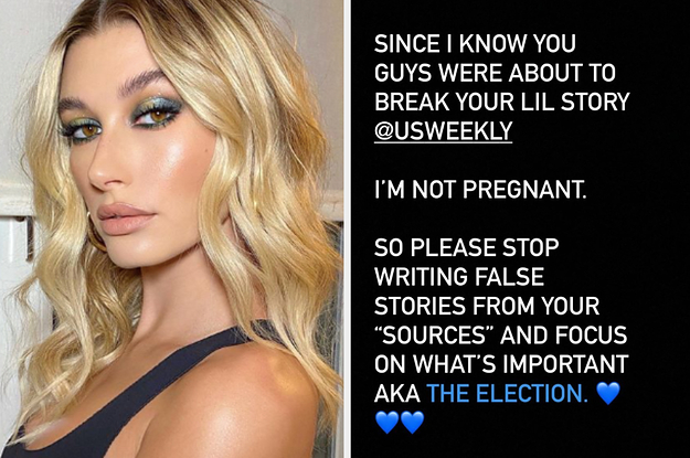 Hailey Bieber Called Out Us Weekly For Planning To Run A Story Claiming ...