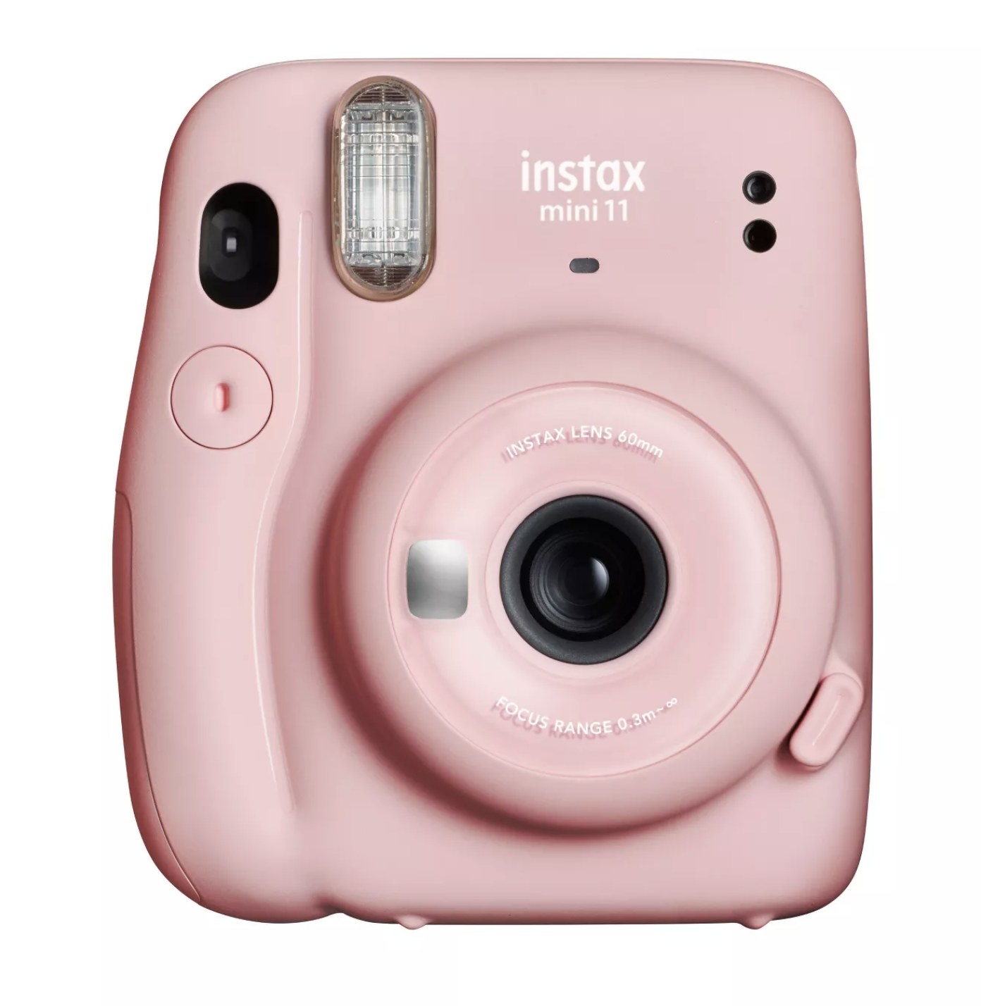 The pink Instax mini camera