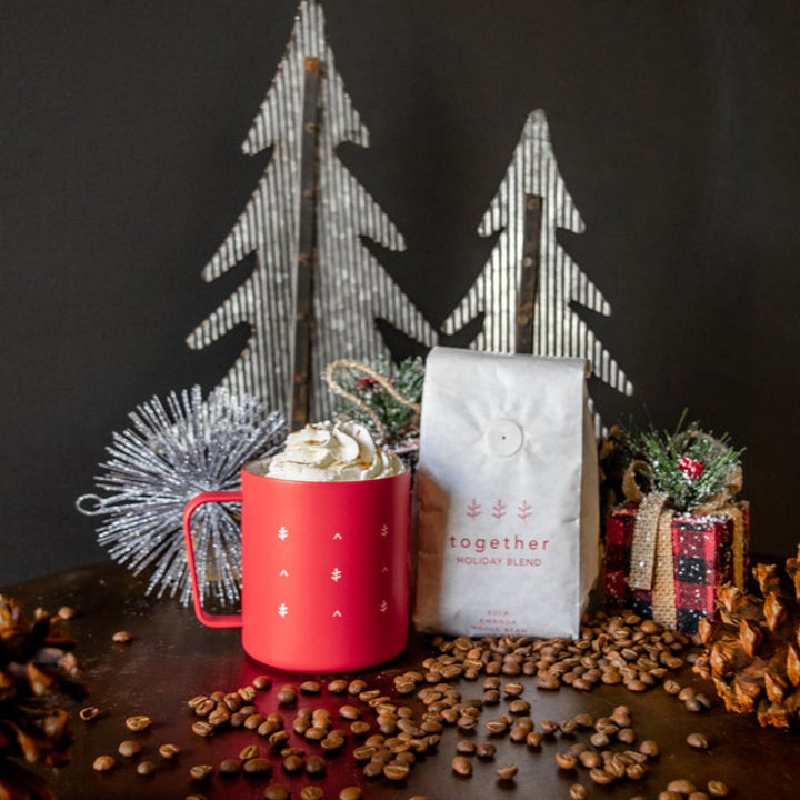 the holiday mug and beans