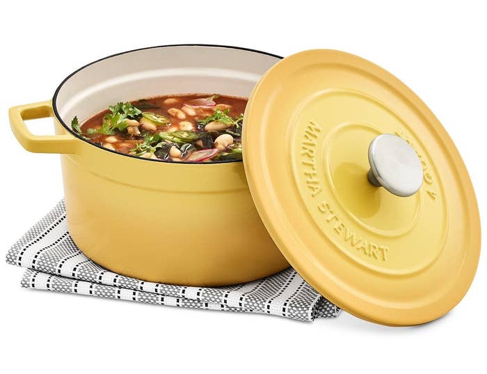 The Dutch oven in yellow