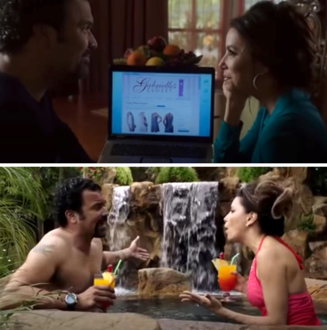 Gabrielle and Carlos in the &quot;Desperate Housewives&quot; series finale in their new California home