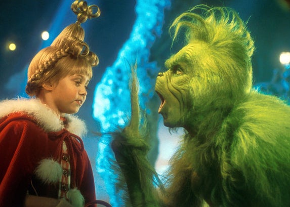 Cindy Lou Who and the Grinch from the 2000 Dr. Seuss' How the Grinch Stole Christmas
