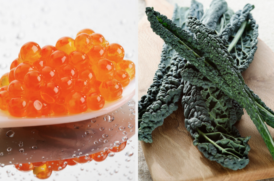 Caviar and kale 
