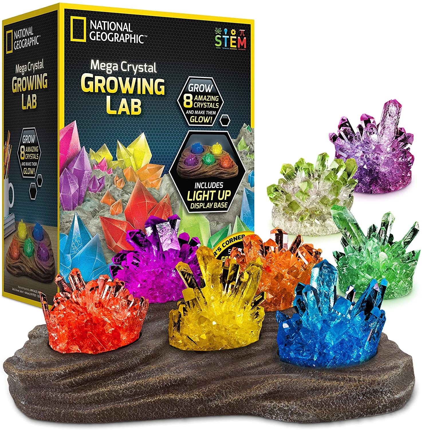 Multi-colored crystal lab