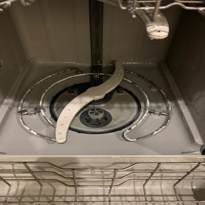 same dishwasher now clean after using tablet 