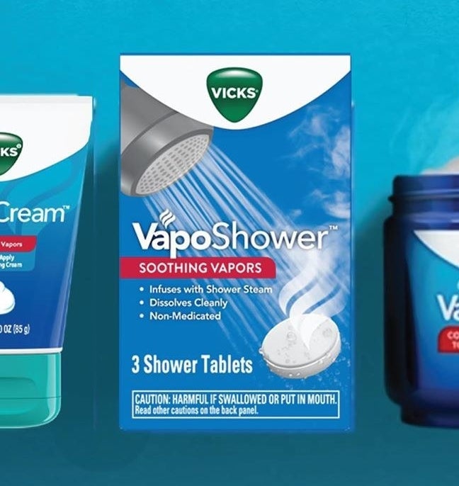 A box of Vick's aromatherapy tablets