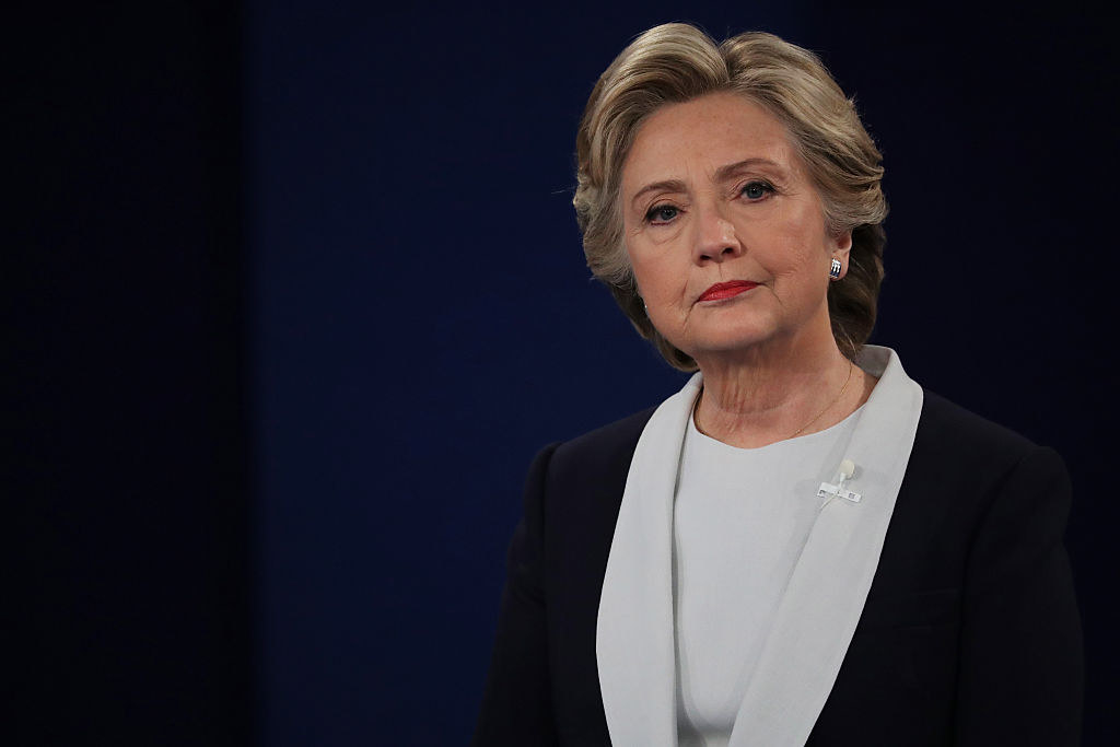 Hillary at the debate in 2016