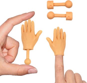 small fake hands you can put on your fingertips