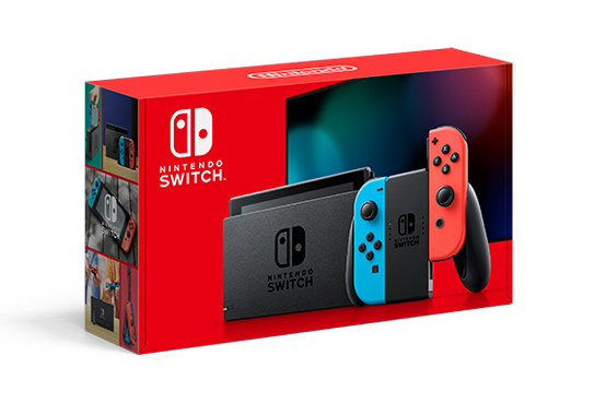 Nintendo Switch box isolated on a white background