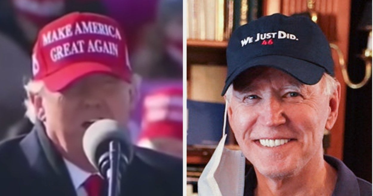 Joe Biden's Hat Seems To Be A Message To Donald Trump