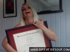 Jenna Marbles crying over her Master&#x27;s Degree