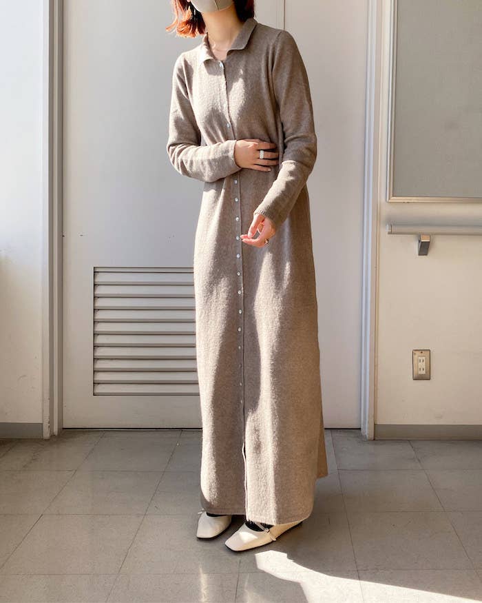 どこから見てもかわいい ユニクロの ニットワンピ 楽ちんなのにオシャレなんです