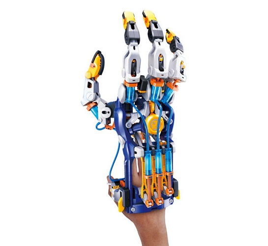 The finished cyborg hand after built