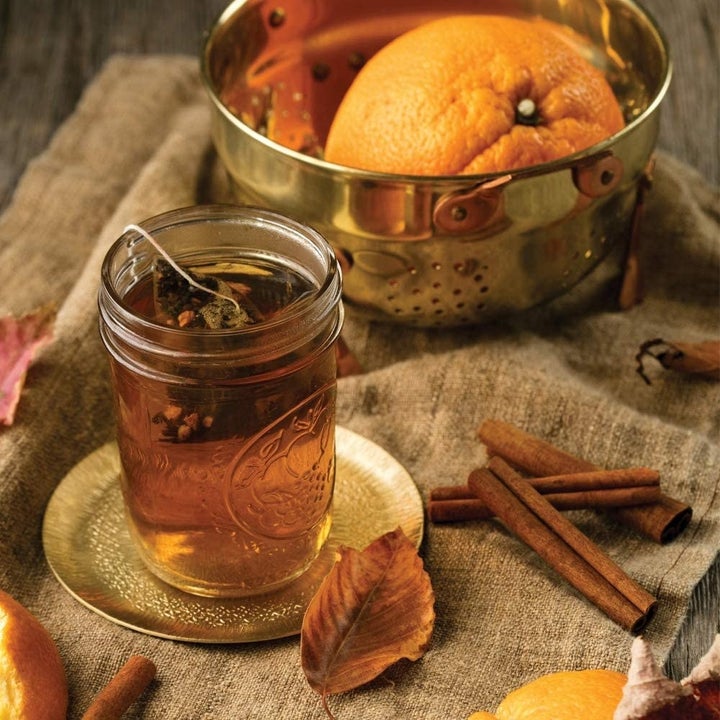 A mason jar full of the tea